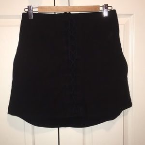 Free People Lace Up Skirt